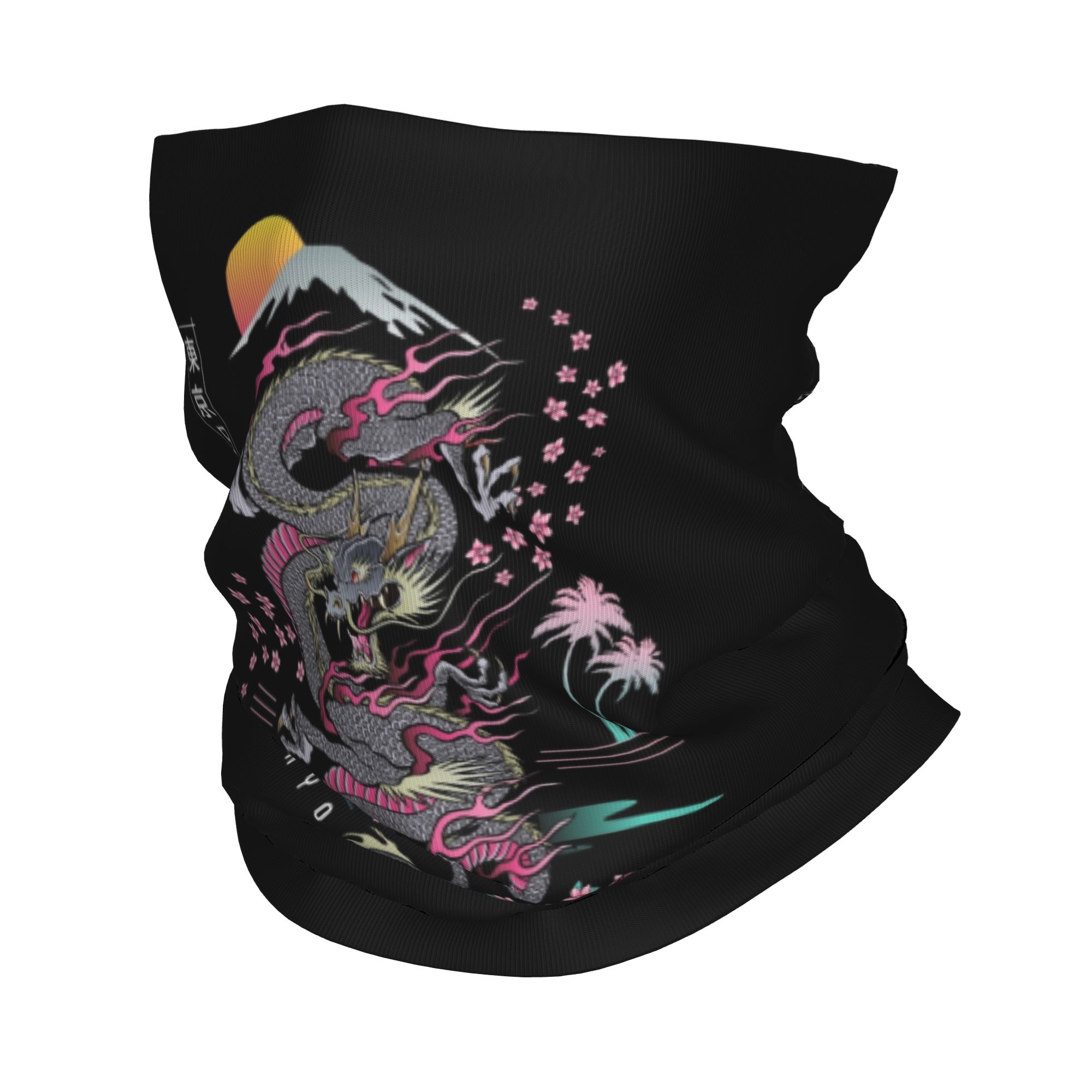 Neck Warmer Tube - Özel Tokyo Japonya Ejderha Kış Bandı