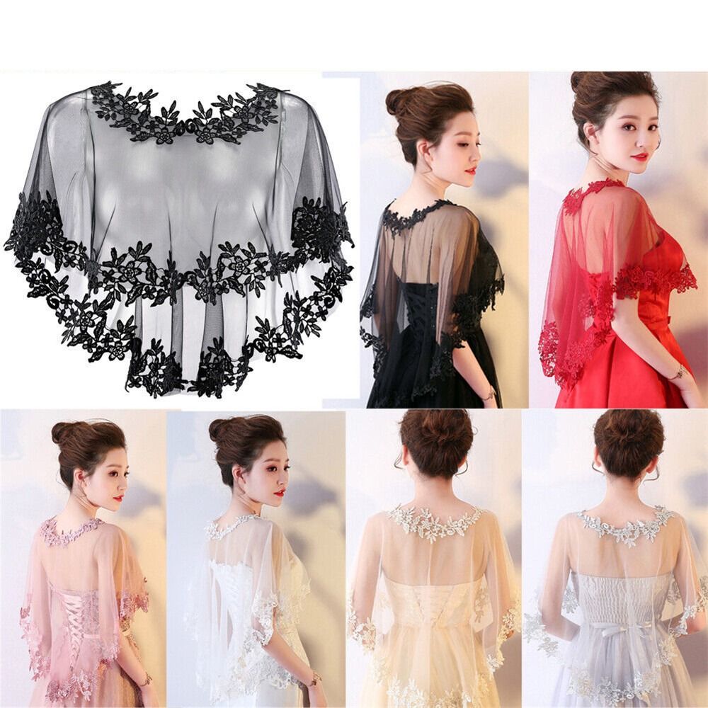 Stole Wedding Shawl - Moda Dantel Kısa Kollu Omuz Silkme