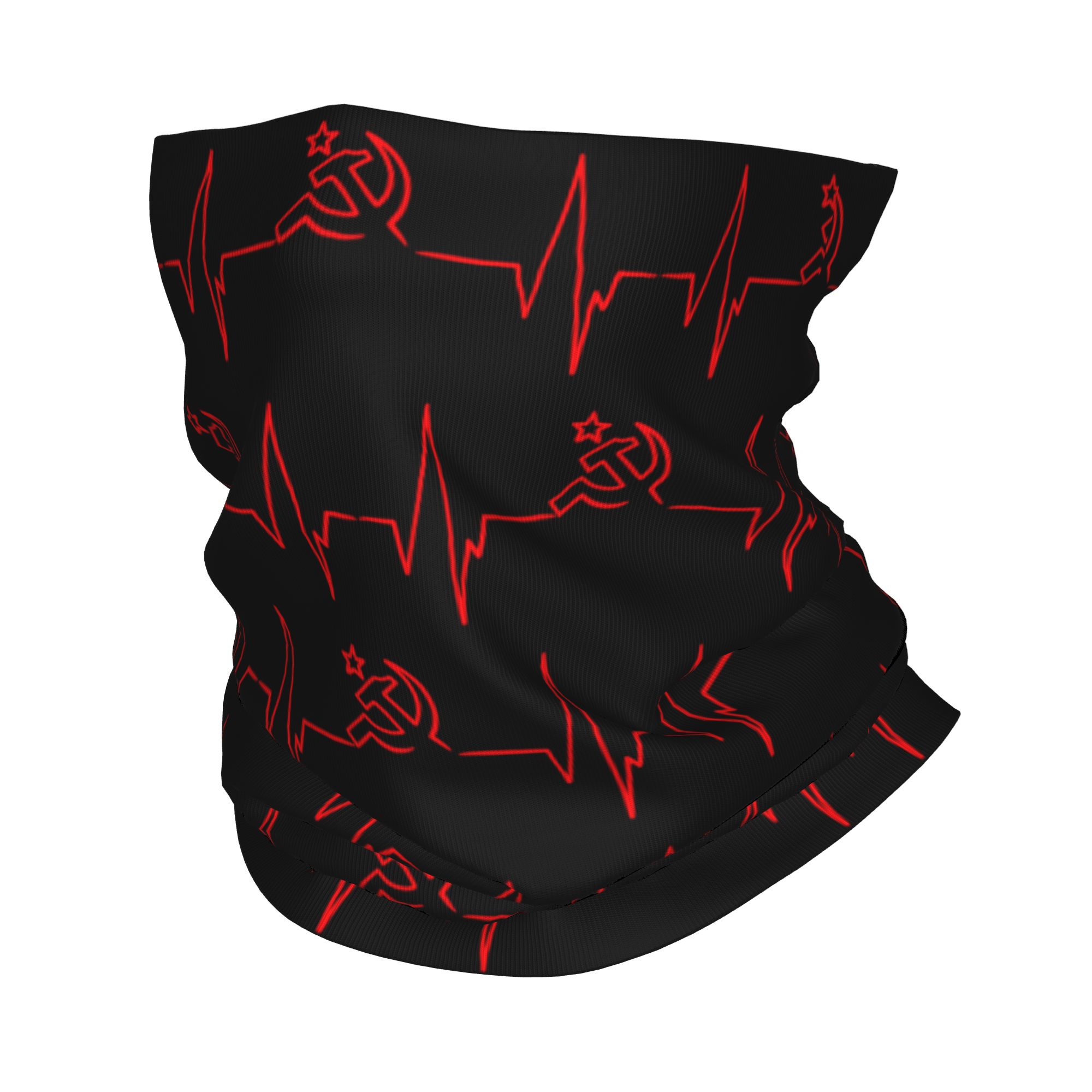 Neck Warmer Tube - Özel Kalp Atışı Rus Bayrağı Rusya