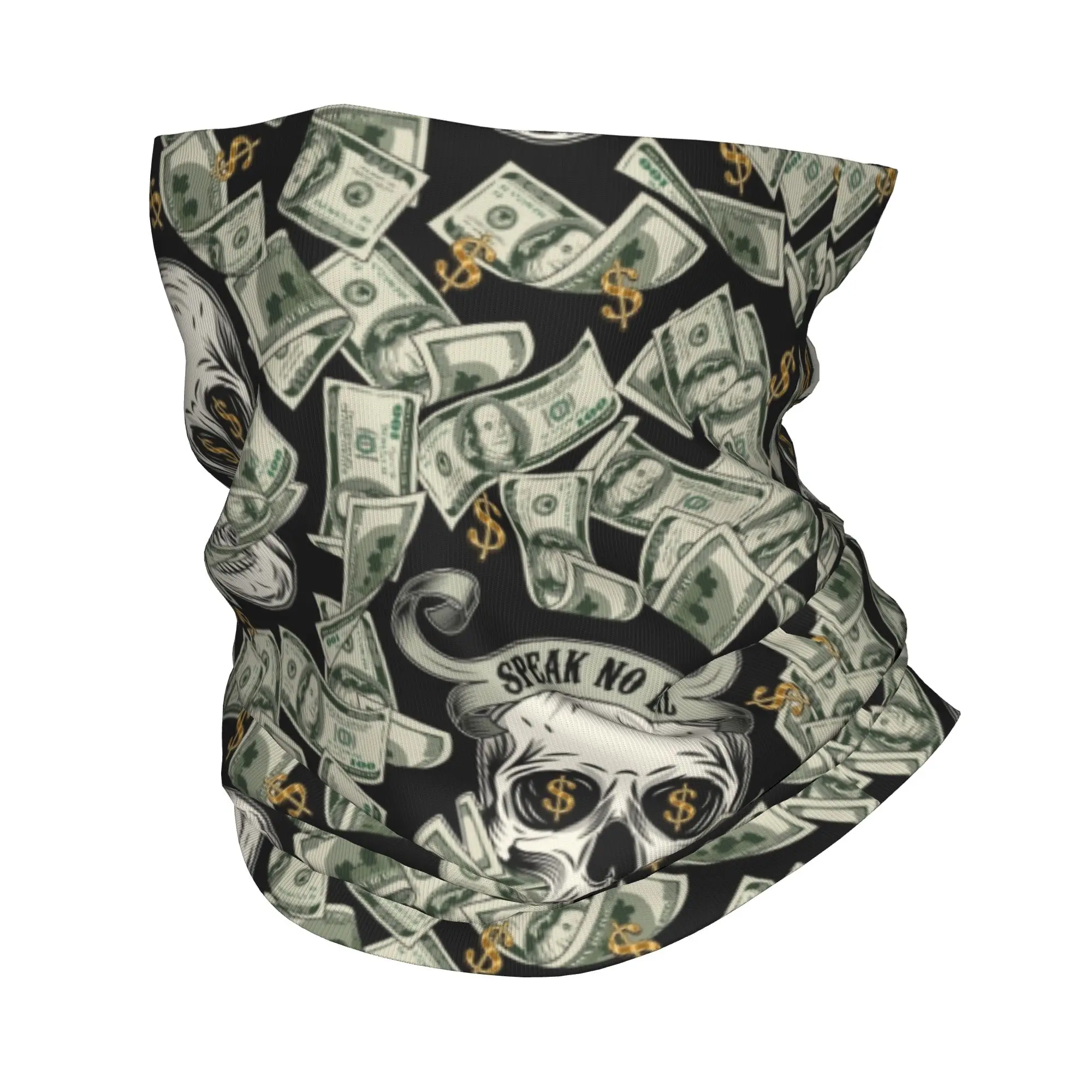 Neck Warmer Tube - Yeni Dolar Kafatası Desenli Kışlık Baş