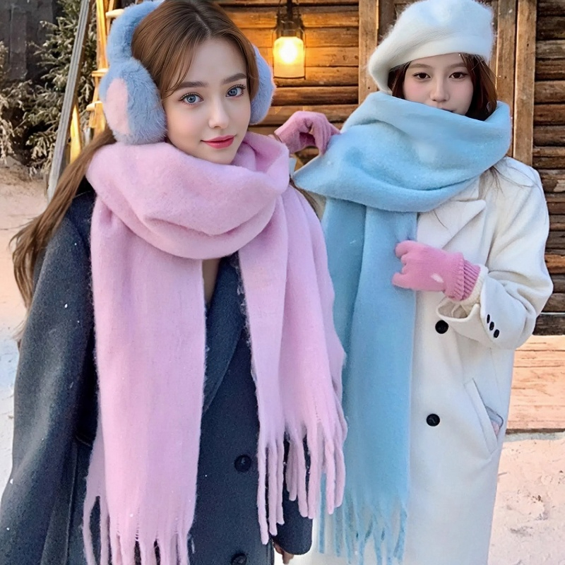 Woven Scarf Blanket - Kadınlar için kış Eşarp Kaşmir Sıcak