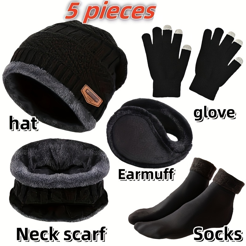 Muffler Men Wool - Erkek kışlık şapka, dış mekan kışlık
