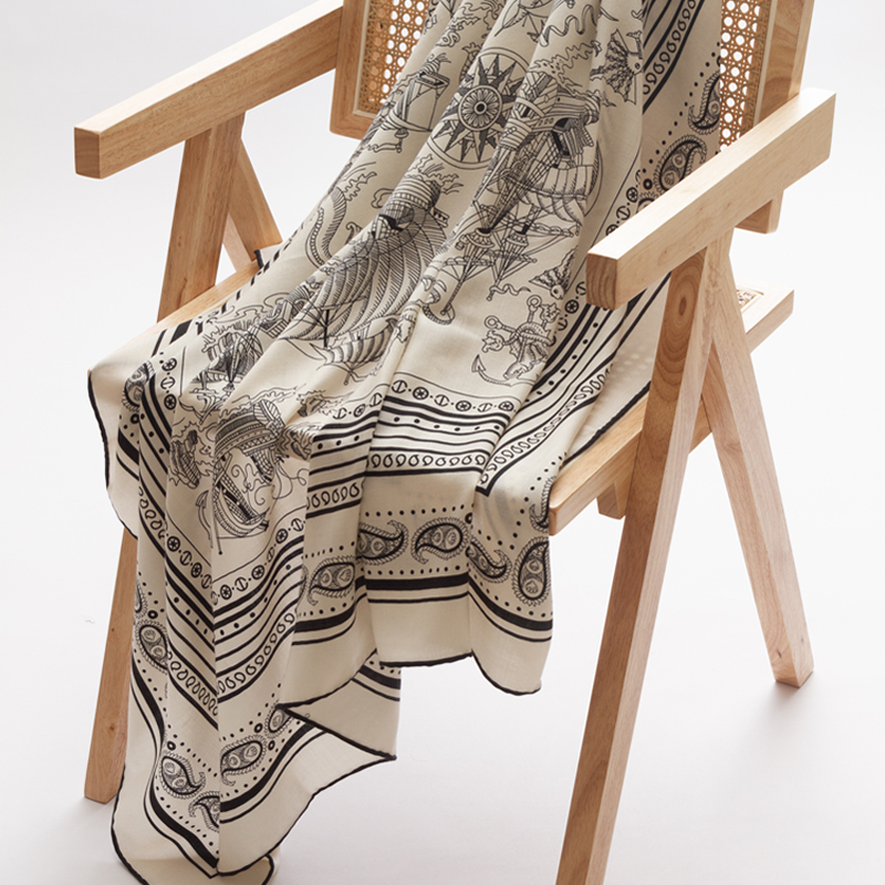 Pashmina Wrap Large - Yün ipek eşarp Kadın Büyük Eşarp