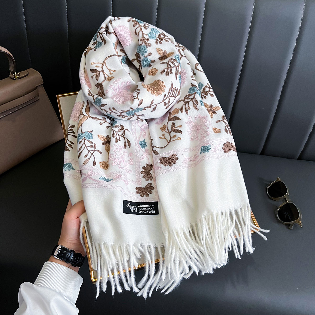 Yeni Kış Sıcak Kaşmir Eşarp Ka - Woven Scarf Blanket incelemesi ve fiyatı
