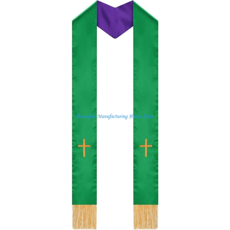 E56A 2 ADET Çift Taraflı Papaz - Stole Wedding Shawl incelemesi ve fiyatı
