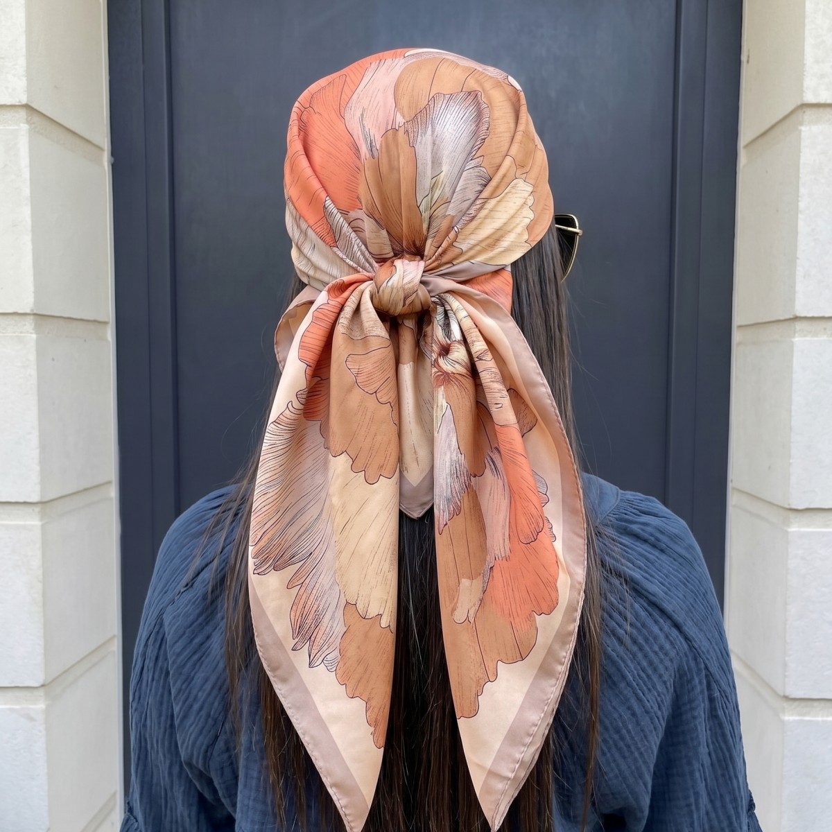 Kadın ipek kare eşarp bayan Ba - Pashmina Wrap Large incelemesi ve fiyatı