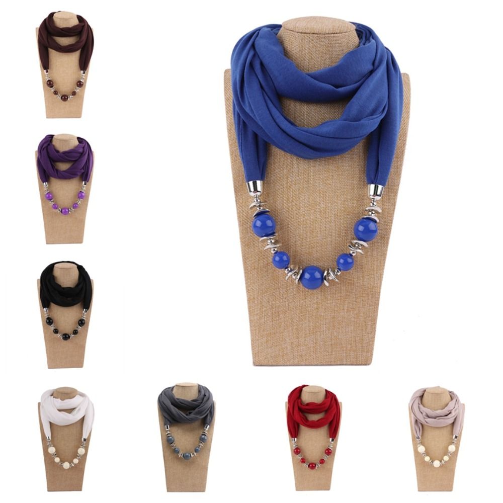Yeni Şifon Eşarp Kolye Boncukl - Infinity Scarf Knit incelemesi ve fiyatı