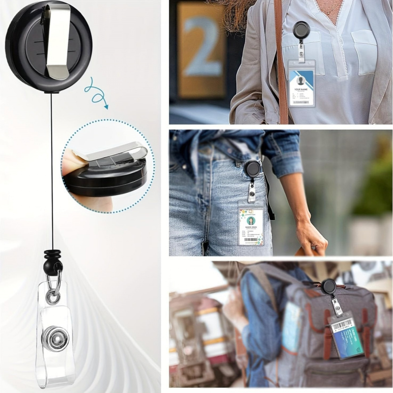 4 adet kordon siyah geri çekil - Lanyard Badge Holder incelemesi ve fiyatı