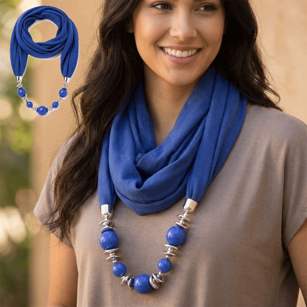 Şifon Eşarp Boncuklu Etnik Sti - Infinity Scarf Knit incelemesi ve fiyatı