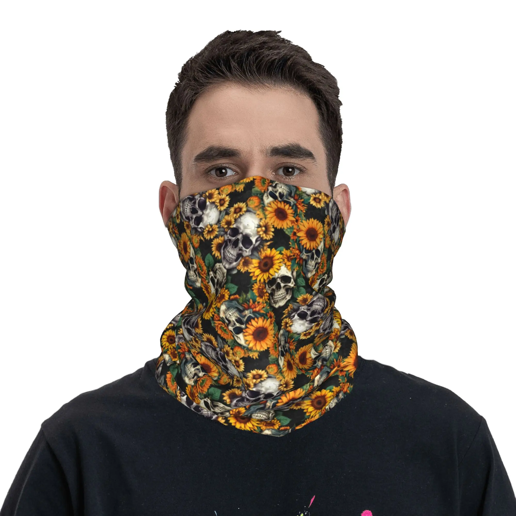 Yeni Goth Ayçiçeği Kafatası Ba - Neck Warmer Tube incelemesi ve fiyatı