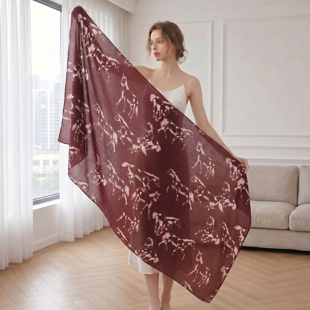 Eşarp Kadın Pamuk Müslüman Şal - Pashmina Wrap Large incelemesi ve fiyatı