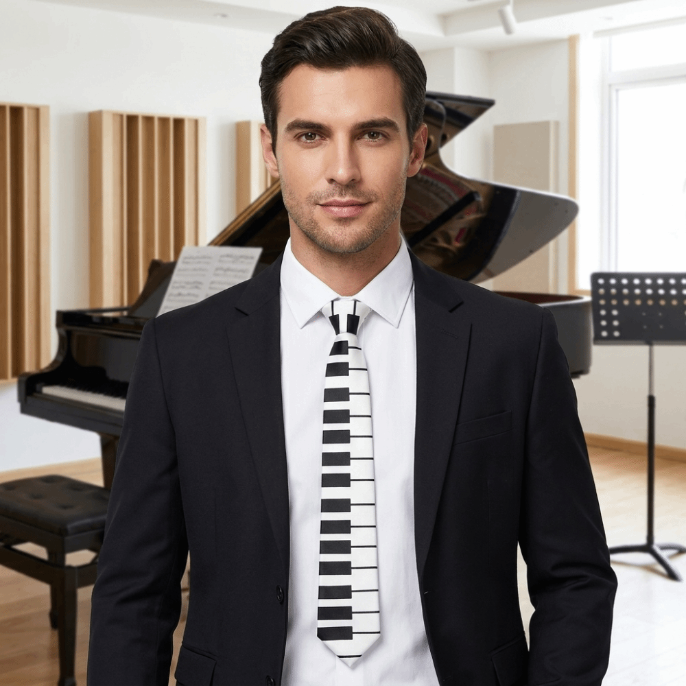 Basit İnce Piyano Kravat İnce  - Skinny Tie Men incelemesi ve fiyatı
