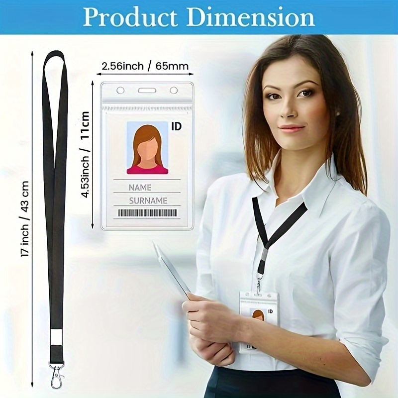 Şeffaf su geçirmez isimlik kar - Lanyard Badge Holder incelemesi ve fiyatı